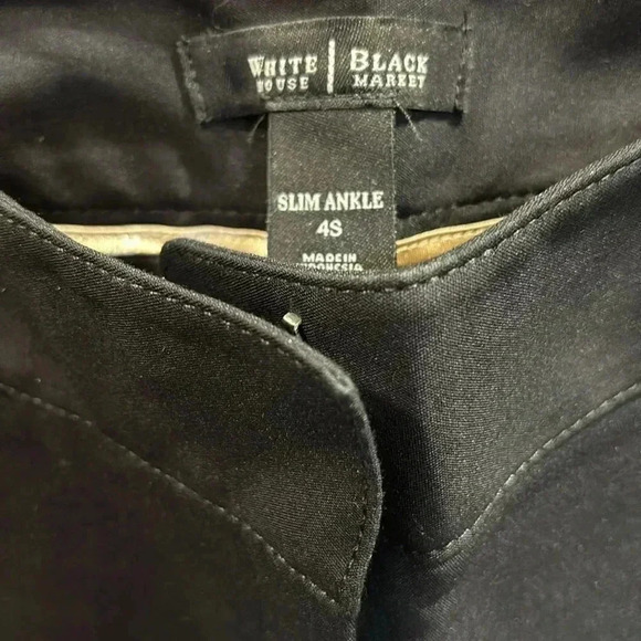 WHBM Slim Ankle dressy pants/trousers,sewn slash pockets,belt loop, lightweight - Picture 6 of 10